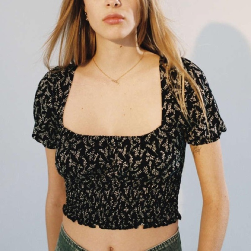 NWOT UO Floral Top